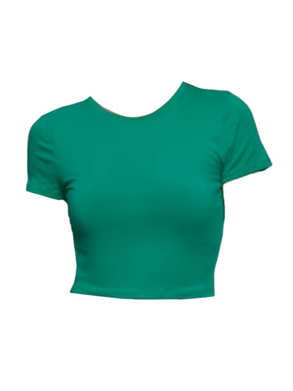 Kelly Green Cropped Baby Tee